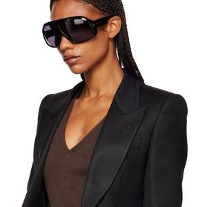 Tom Ford Cassius 78MM Oversized Pilot Sunglasses